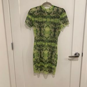 Green Sheer Superdown Dress